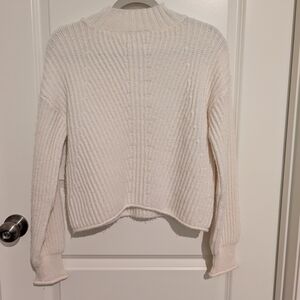Cozy White Knit Sweater